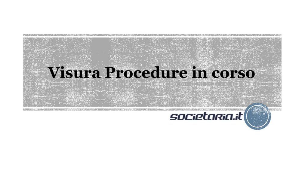 Visura Procedure in corso